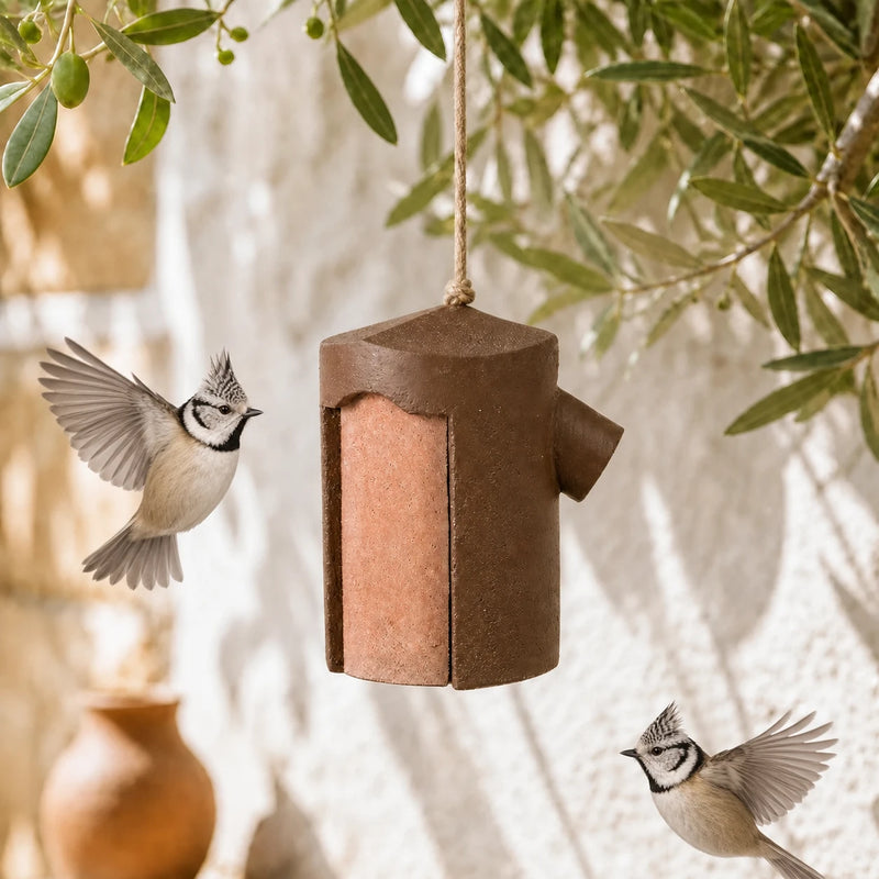 Nichoir cylindrique à accès latéraux