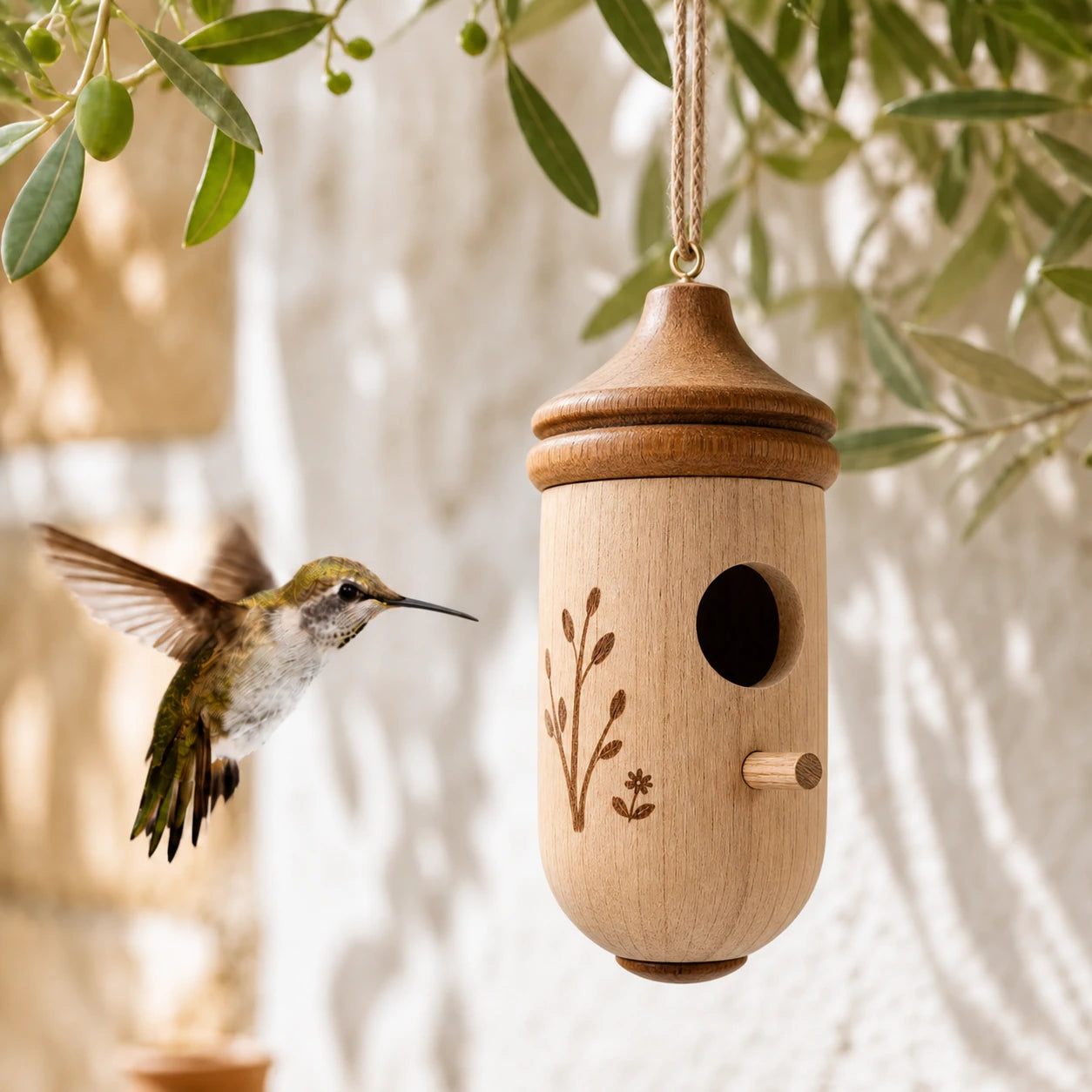 Nichoir gland colibri