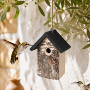 Nichoir en bois clair ouverture 28 mm