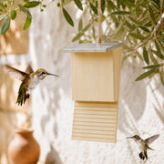 Nichoir chauve-souris en bois avec toit en zinc