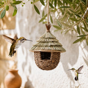 Nichoir suspendu en bois marron