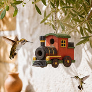 Nichoir décoratif en forme de train