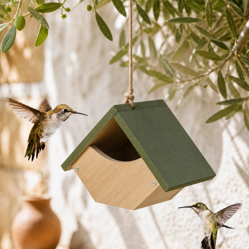 Nichoir semi-ouvert en bois FSC