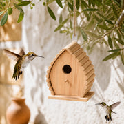 Nichoir en bois flammé