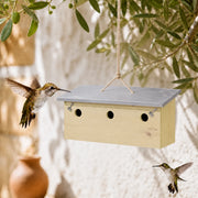 Nichoir à oiseaux horizontal en bois pin FSC®