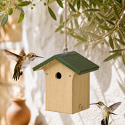 Nichoir en bois naturel ouverture 28 mm