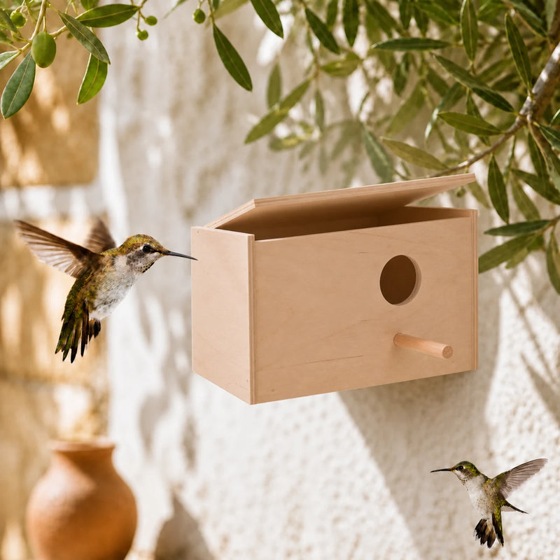 Nichoir pour oiseaux en bois premium