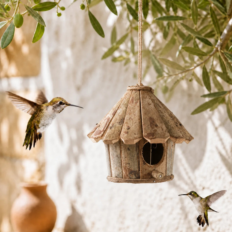 Nichoir rond en bois