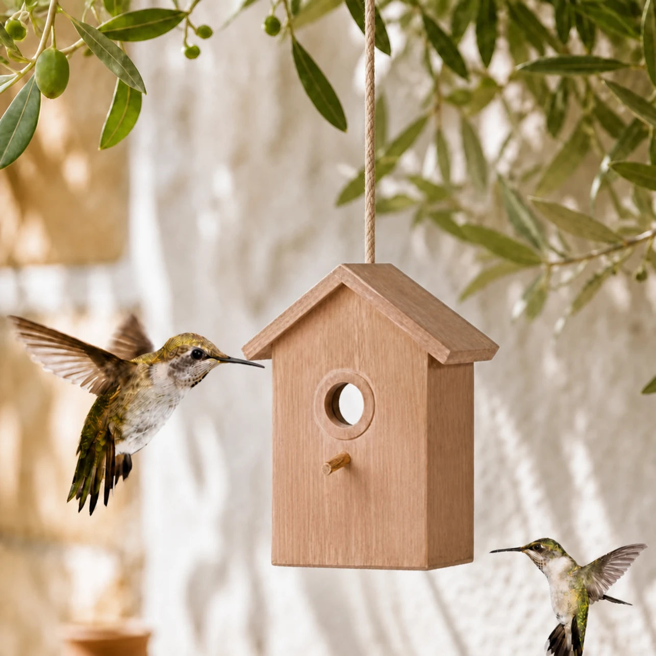 Nichoir observatoire en bois à façade simple