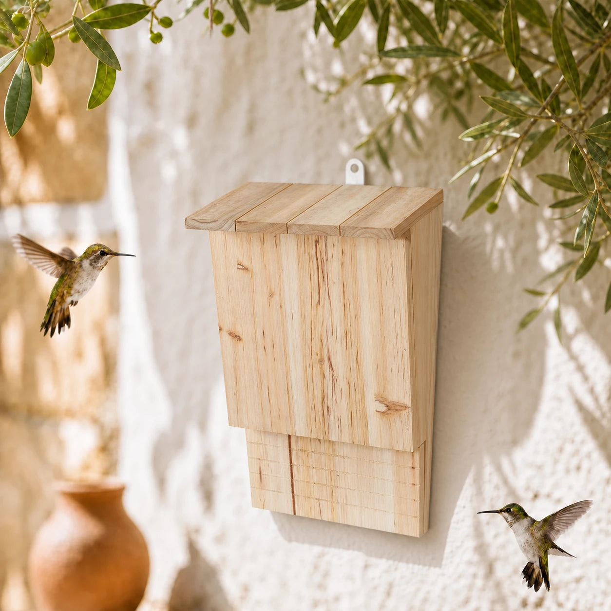 Nichoir à chauves-souris en bois non traité