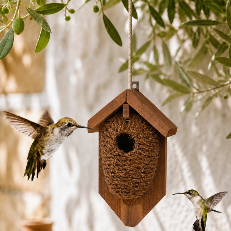 Nichoir en bois marron