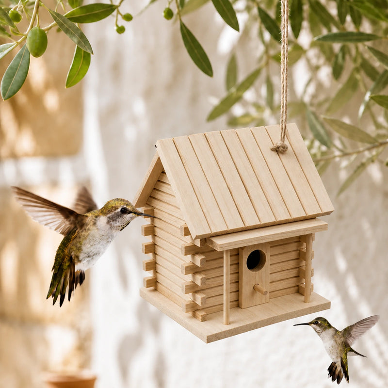 Nichoir rondins oiseaux