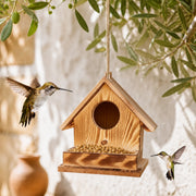 Nichoir en bois marron clair