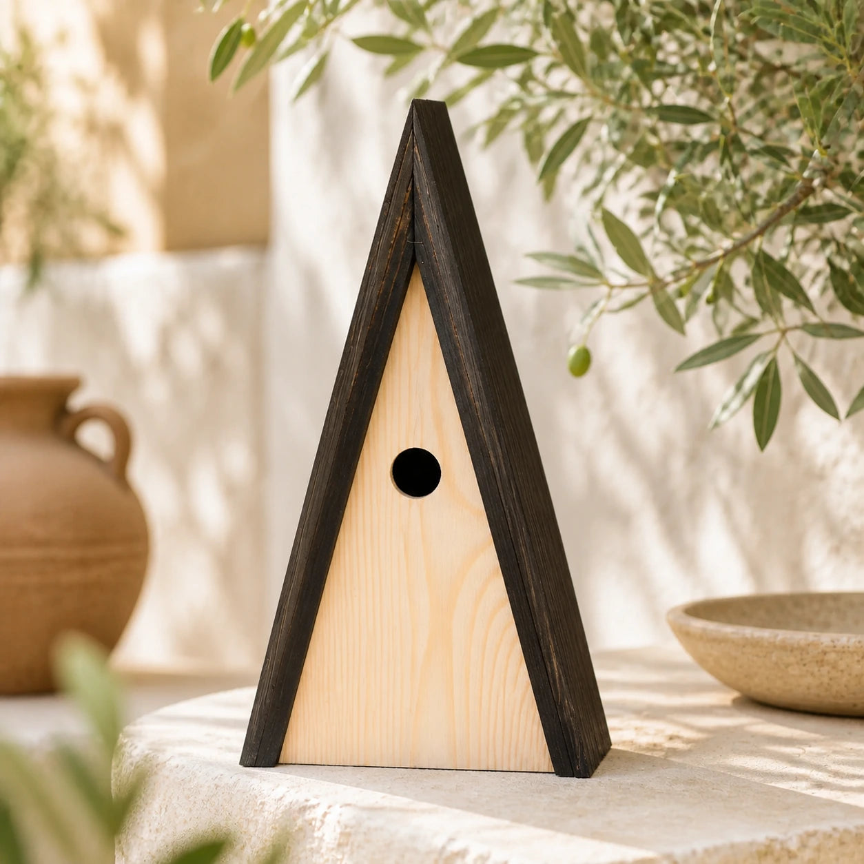 Nichoir triangulaire en épicéa