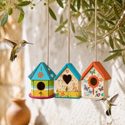 Lot de 3 nichoirs en bois