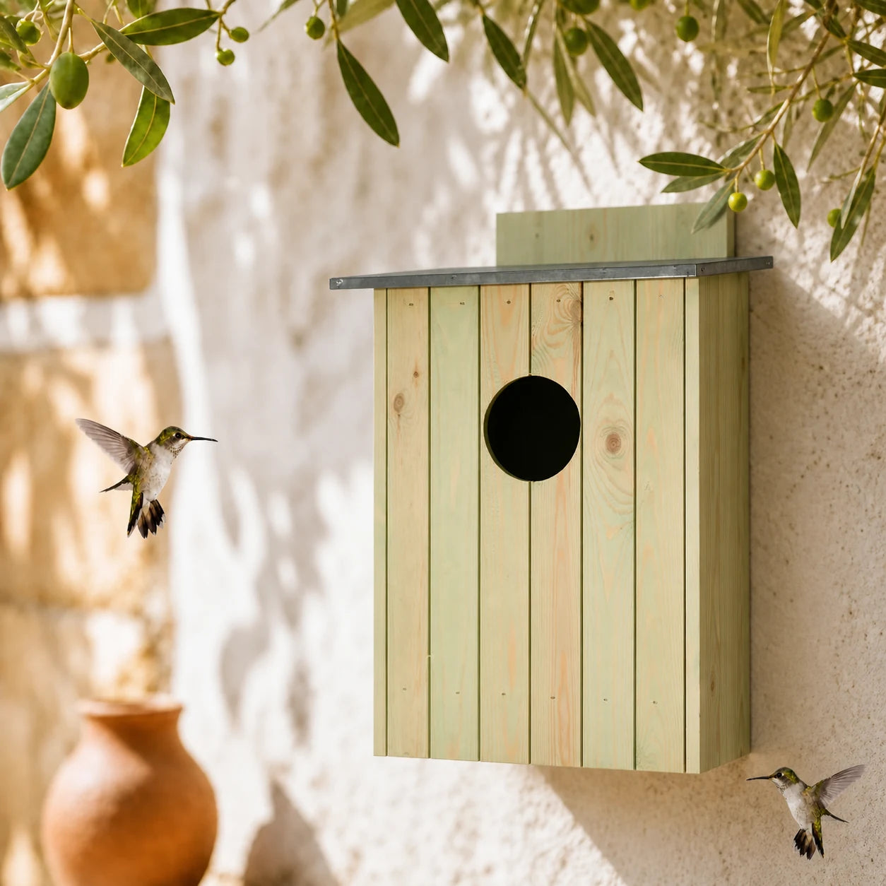 Nichoir en bois traité