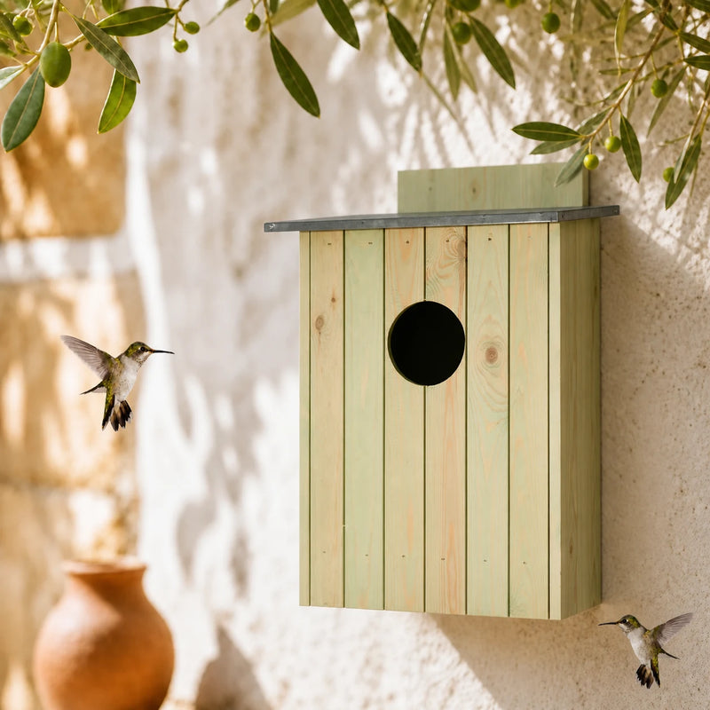 Nichoir en bois traité