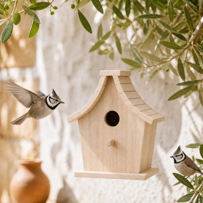 Nichoir suspendu en bois format 17 × 14 × 12 cm