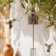 Grand nichoir oiseaux maison à planter 166x20x28cm
