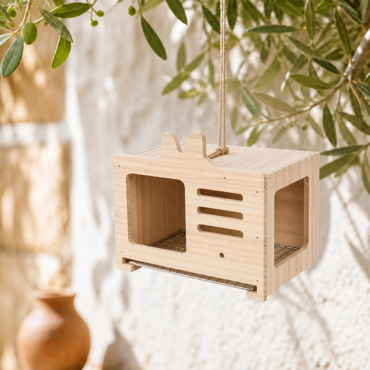 Nichoir cube ouvert