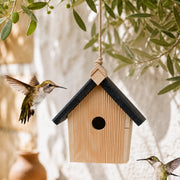 Nichoir mural en bois naturel