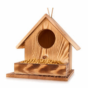 Nichoir observatoire en bois rouge format 17,2 × 17,2 × 17,2 cm — photo 2