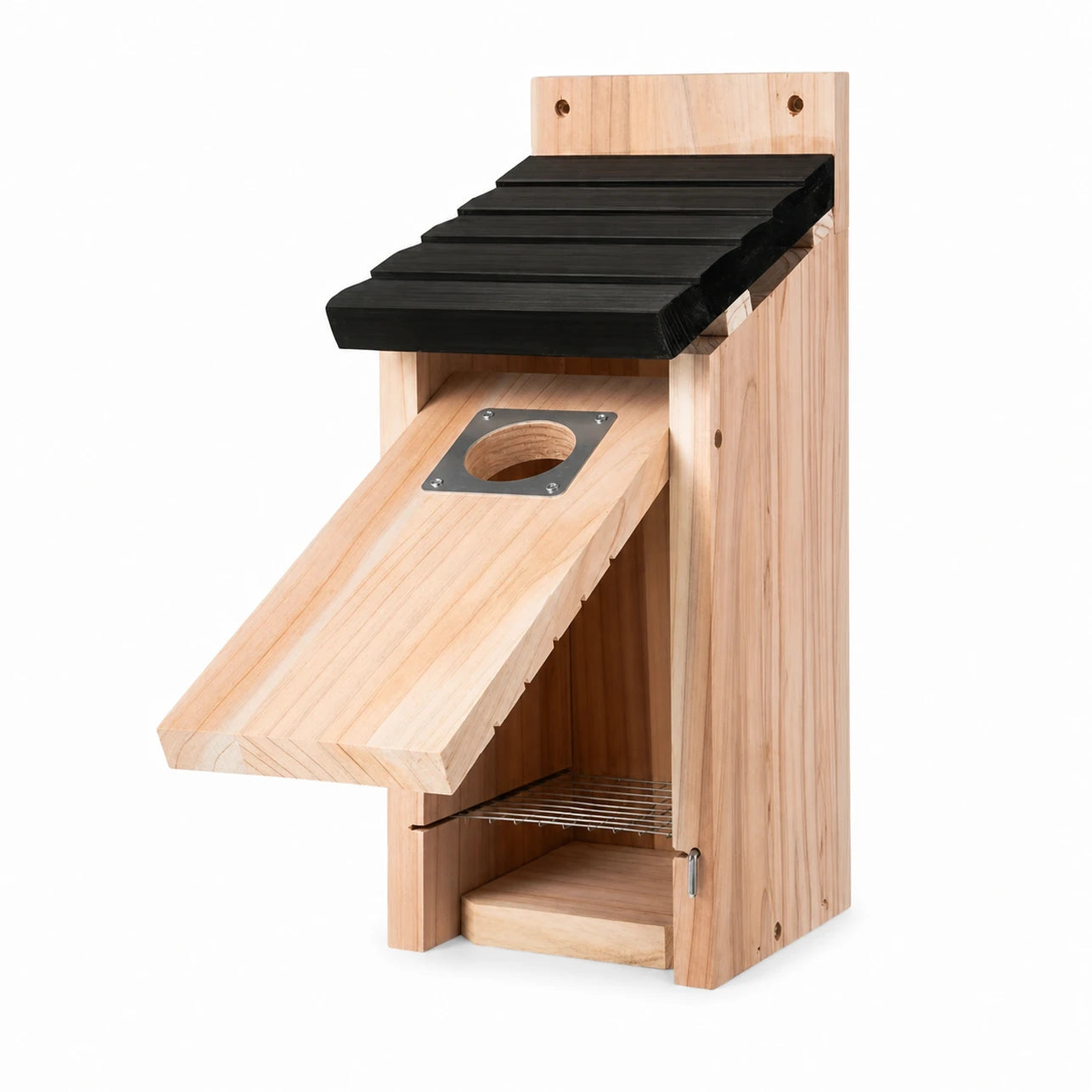 Nichoir suspendu en bois noir — photo 2
