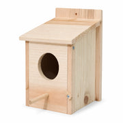 Nichoir suspendu en bois beige format 15 × 15 × 22 cm — photo 2