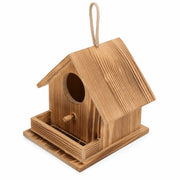 Nichoir style rustique en bois marron format 17,2 × 17,2 × 17,2 cm — photo 2