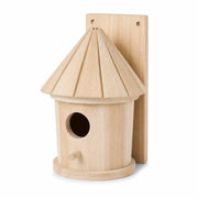Nichoir mural en bois beige format 20 × 20 × 32 cm — photo 2