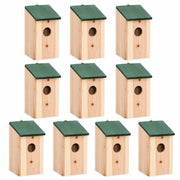 Lot de 10 nichoirs en sapin vert format 12 × 12 × 22 cm — photo 2