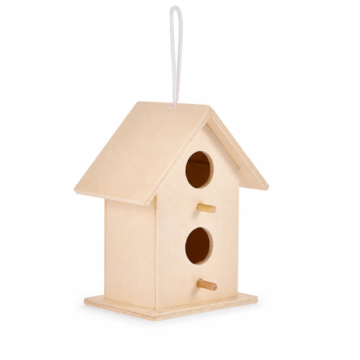 Nichoir suspendu décoratif en bois — photo 2