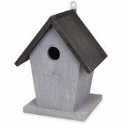 Nichoir style rétro en bois gris format 18,5 × 15 × 23 cm — photo 2