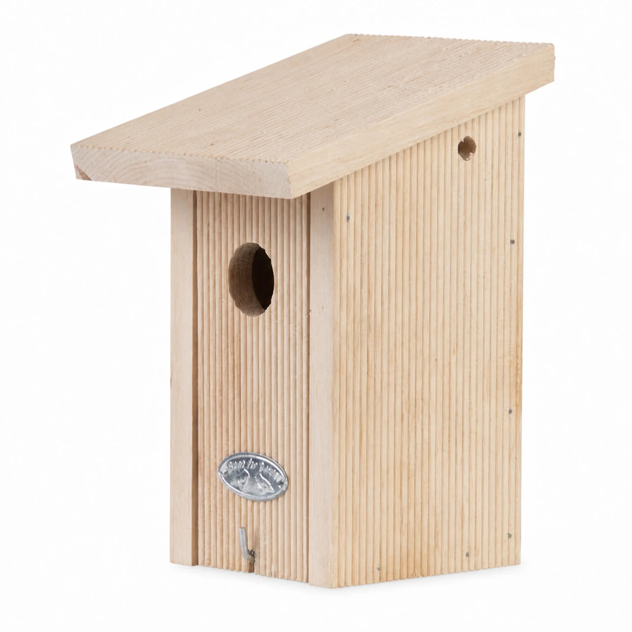 Nichoir en bois beige format 15,4 × 14,1 × 21,2 cm — photo 2