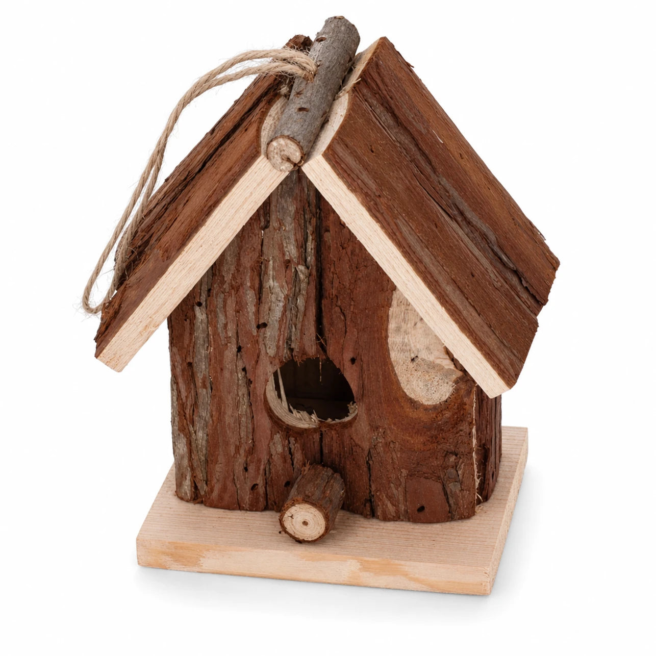 Nichoir suspendu en sapin format 14,6 × 12,4 × 8 cm — photo 2