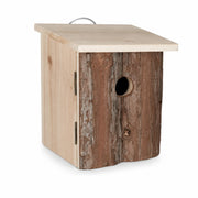 Nichoir rustique en bois à façade écorce — photo 2