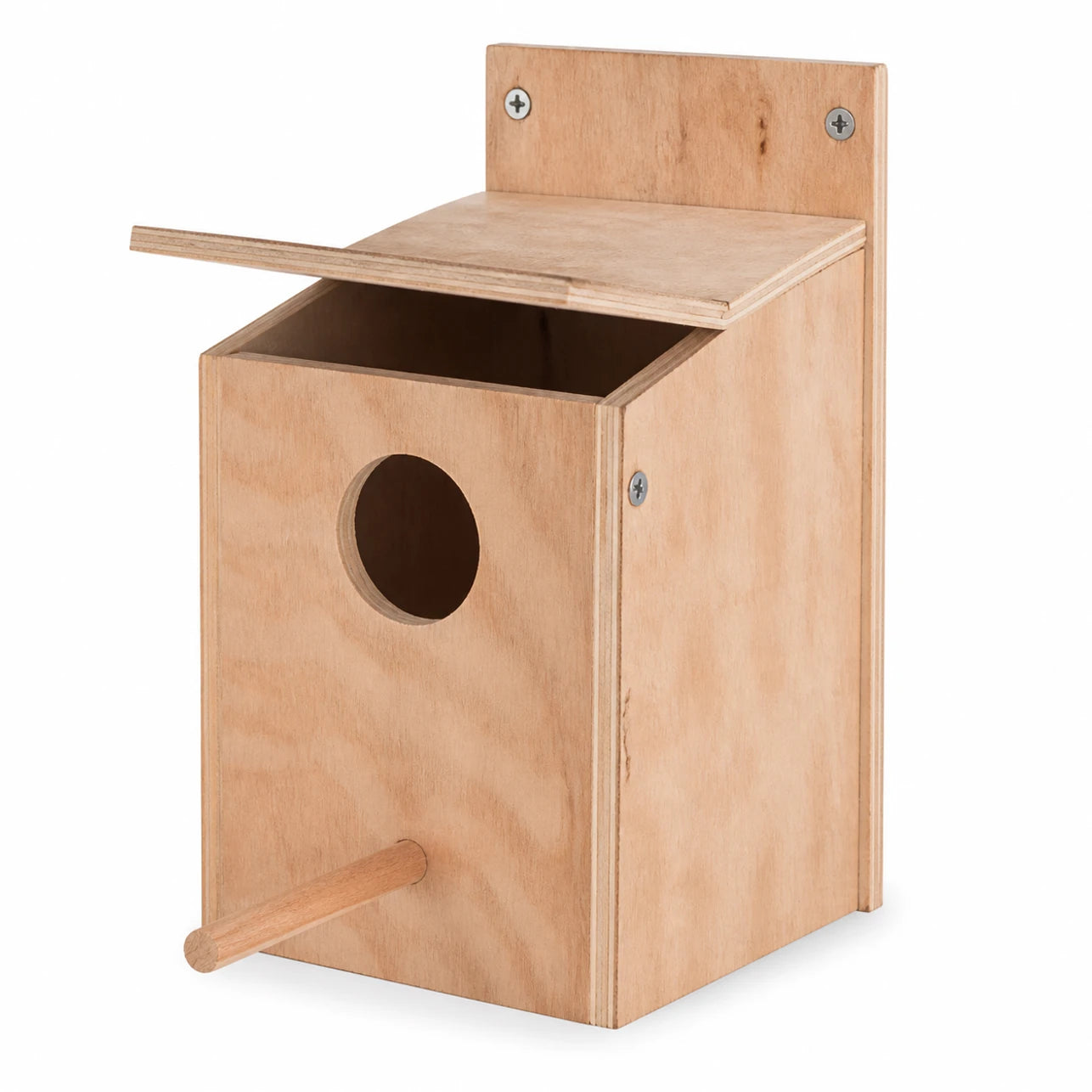 Nichoir en bois marron format 30 × 20 × 20 cm — photo 2
