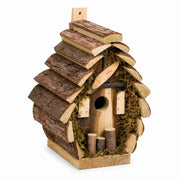 Nichoir en bois marron format 18 × 14,5 × 24 cm — photo 2