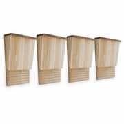 Nichoir en bois marron format 22 × 12 × 34 cm — photo 2