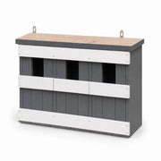 Lot de 3 nichoirs en bois gris format 44 × 15,5 × 21,5 cm — photo 2
