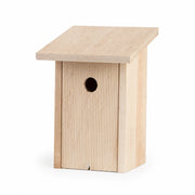 Nichoir en bois clair à façade rainurée — photo 2