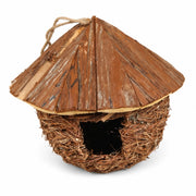 Nichoir en osier marron format 28 × 28 × 28 cm — photo 2