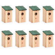 Lot de 8 nichoirs en bois de pin — photo 2