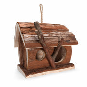 Nichoir en bois marron format 16 × 16 × 16 cm — photo 2