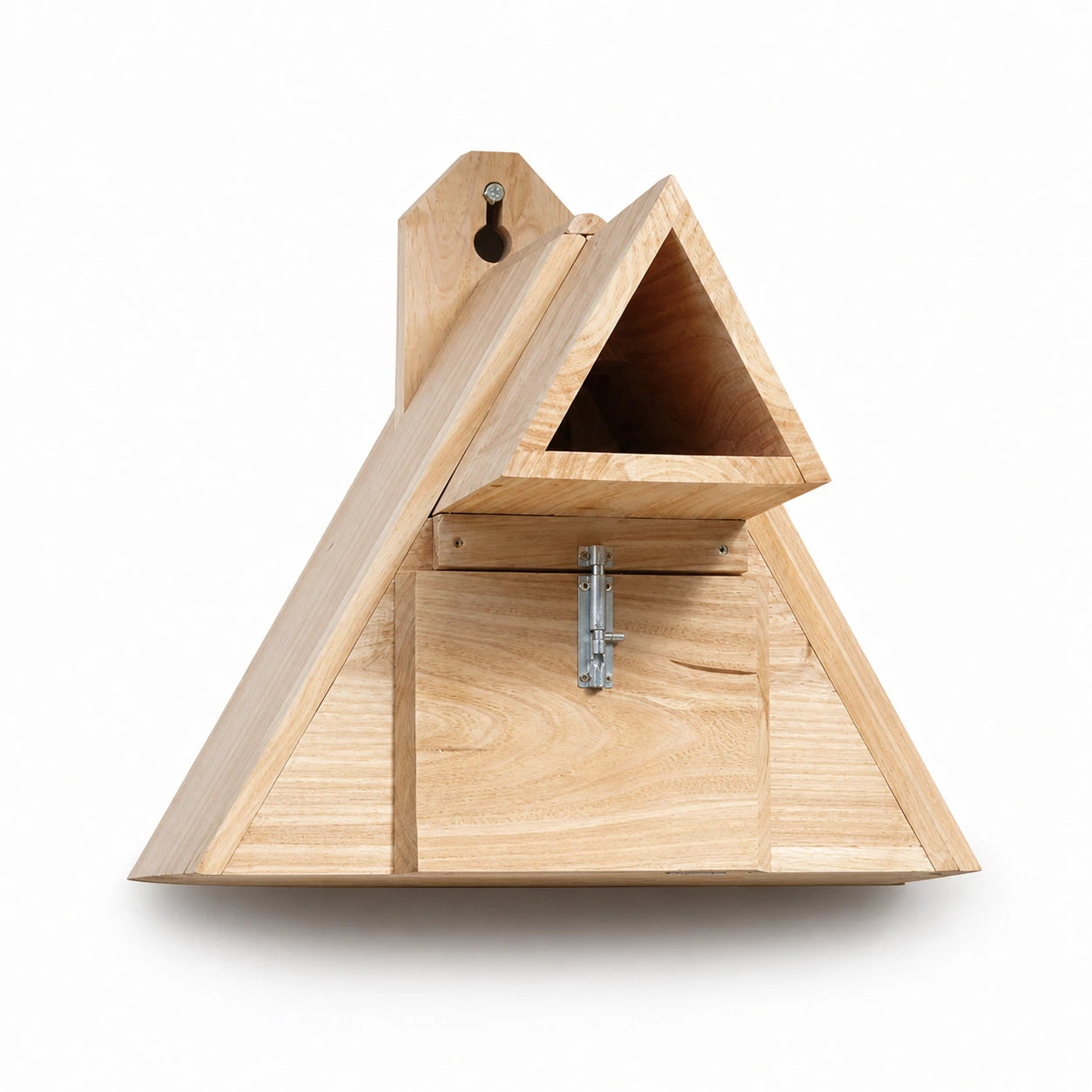 Nichoir triangulaire en bois à entrée ouverte — photo 2