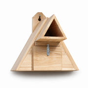 Nichoir triangulaire en bois à entrée ouverte — photo 2