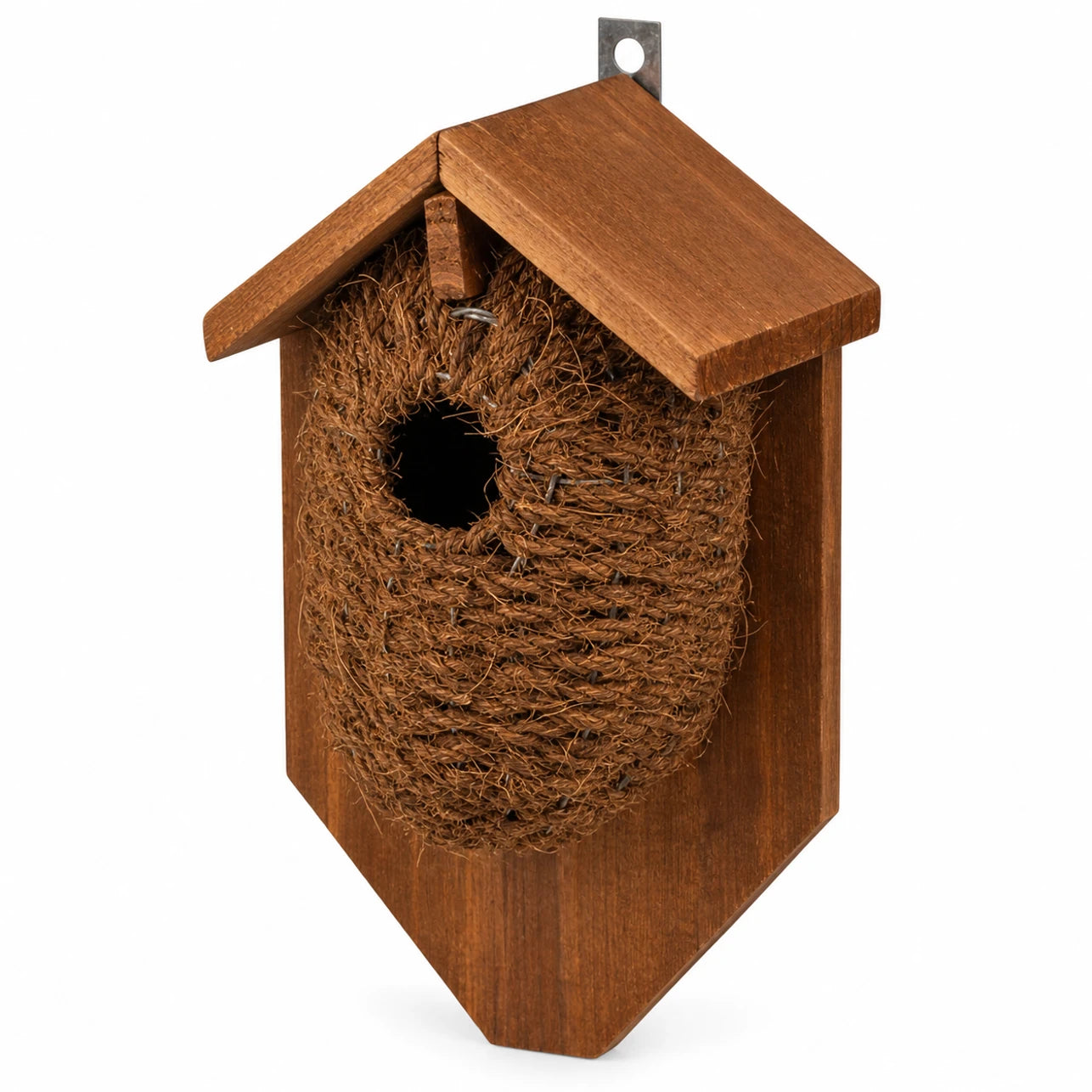 Nichoir en bois marron — photo 2