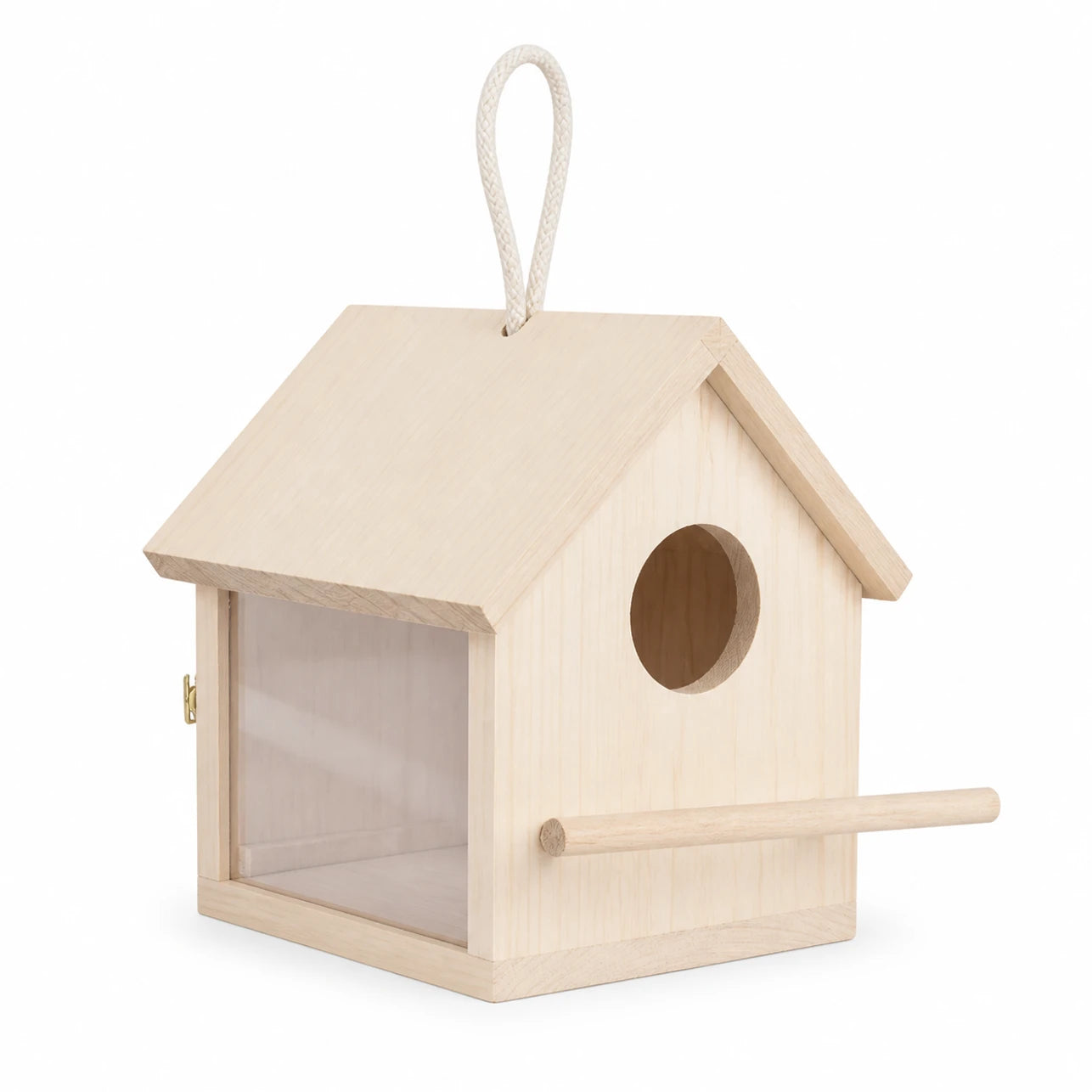 Nichoir observatoire en bois format 14 × 14 × 13 cm — photo 2