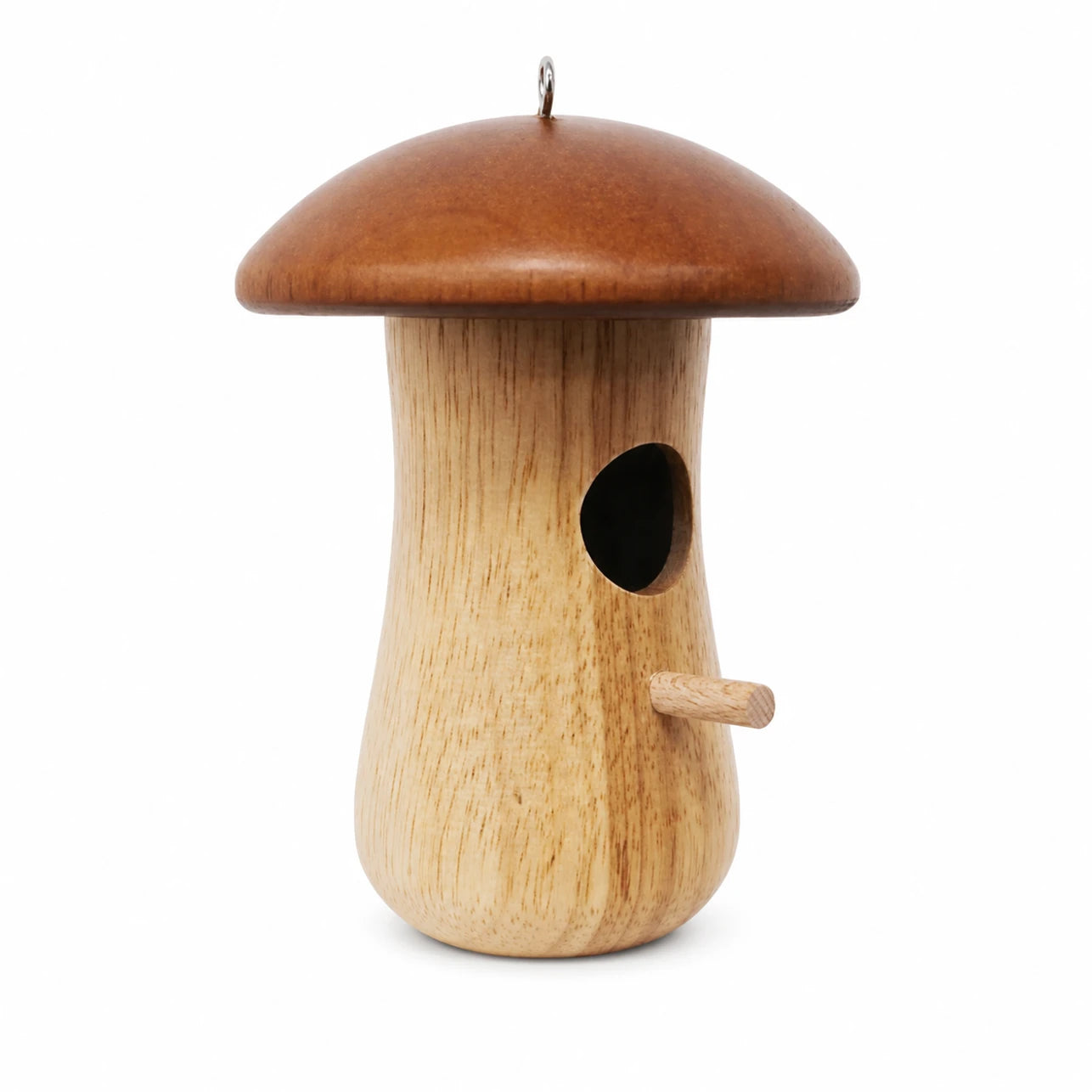 Nichoir suspendu en forme de champignon marron — photo 2