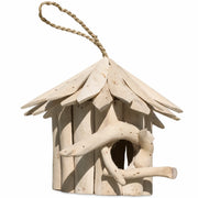 Nichoir rond en bois d'albésia 20 x 18 cm — photo 2